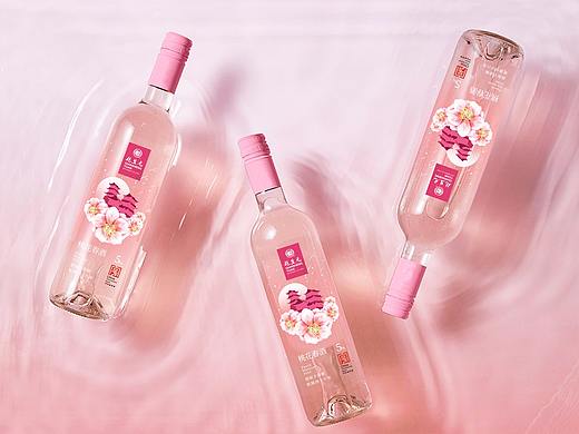 乾生元桃花味米酒桃花酿米酒包装设计方案