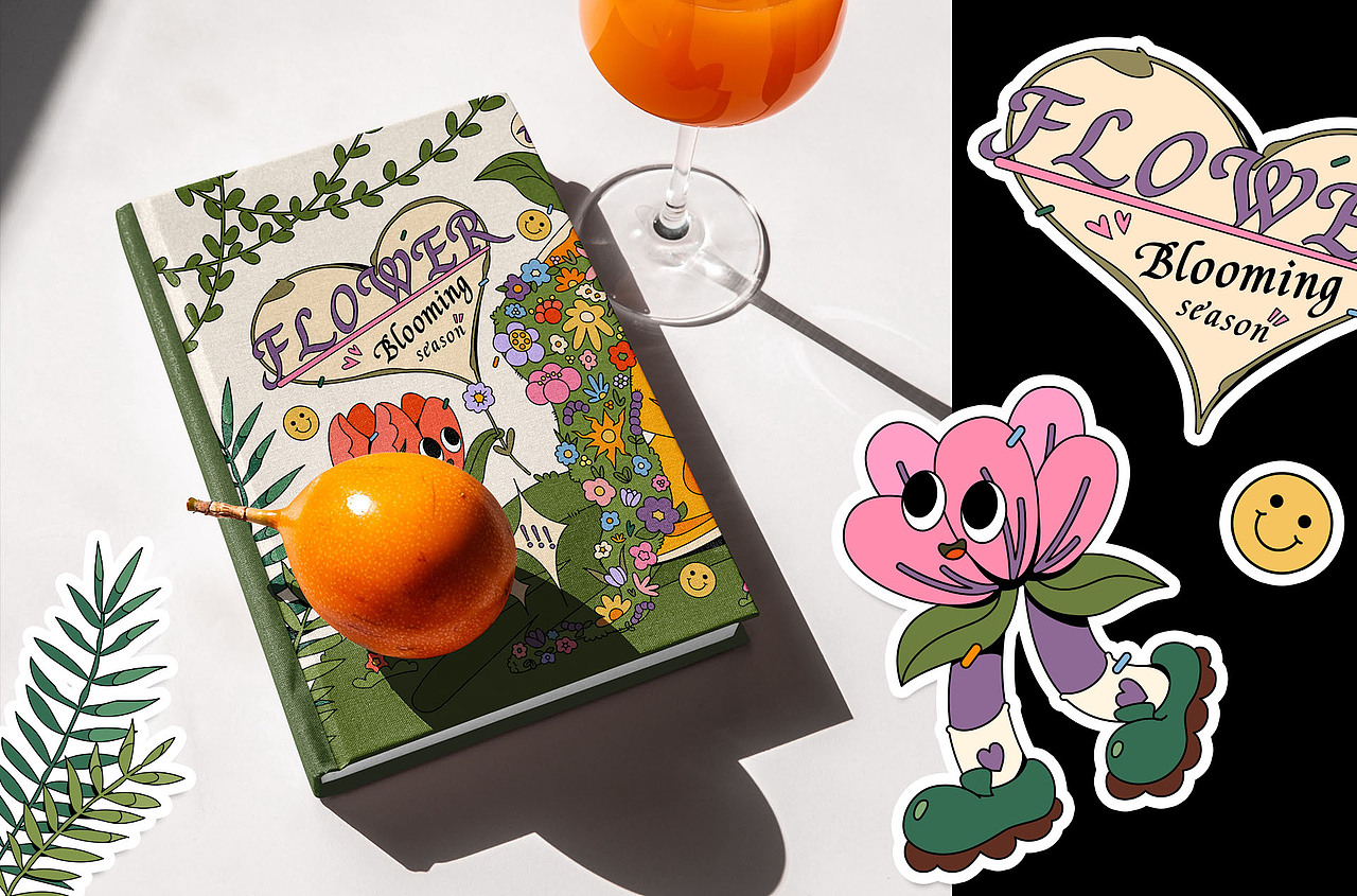 花园里的小世界（图ZMzQ4OTUzMDE2） - 商业插画 - 站酷设计师嘟小橙原创素材 - 站酷ZCOOL