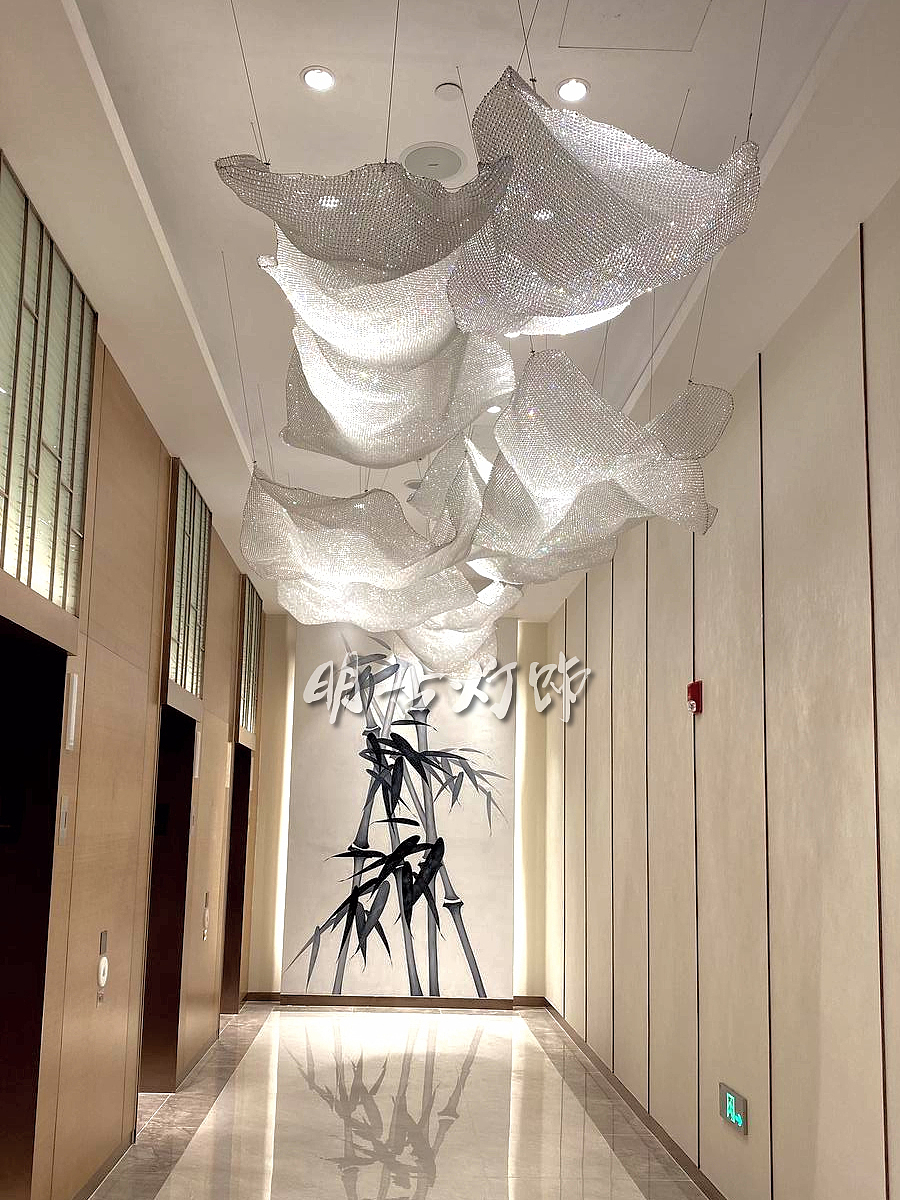 酒店电梯过道水晶灯定制 明古灯饰（图ZMjE3MjYyODAw） - 家装设计 - 站酷设计师明古灯饰定制图库原创素材 - 站酷ZCOOL