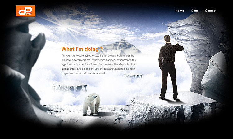 这一页表现的是他的理想。希望自身能够跨过鸿沟,一步一步脚踏实地的登上自己事业的珠峰。北极熊引申为事业上的阻碍。