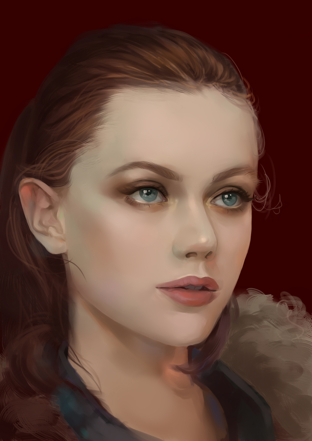 厚涂练习 人物参照  网络照片