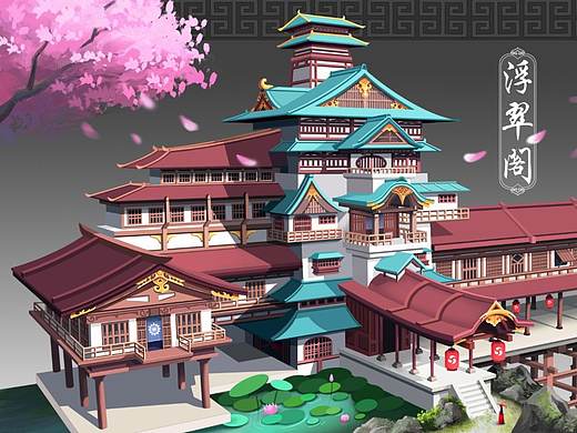 浮翠阁（个人主页-ZMjg0NDE4MDA=） - 游戏原画 - 站酷设计师BruceJn原创素材 - 站酷ZCOOL