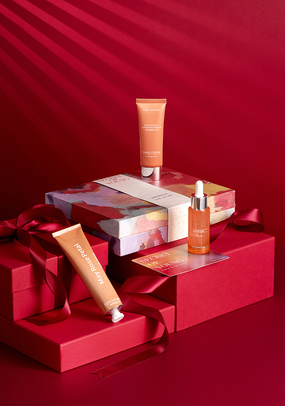 静物摄影护肤品拍摄新年礼盒|摄影|产品摄影|不太会拍片的joe_原创作