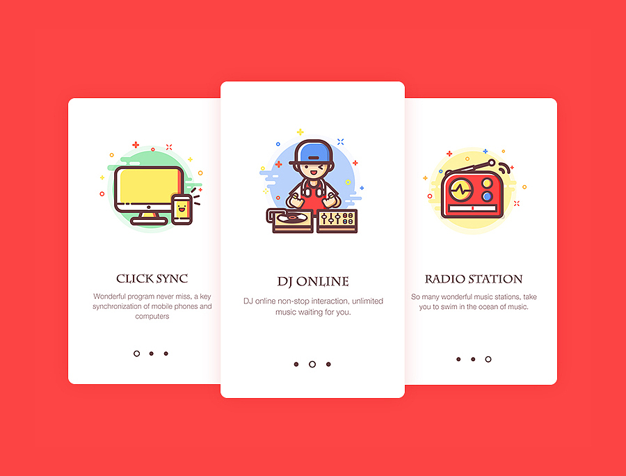 音乐电台app redesign（图ZNDcxNzQ0OTY=） - APP界面 - 站酷设计师rwds原创素材 - 站酷ZCOOL
