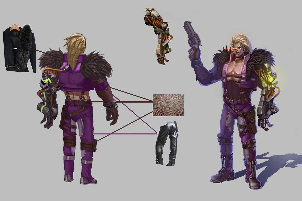 欧美写实类角色设计