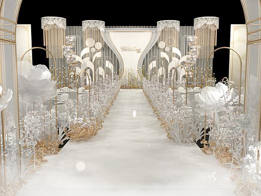 白金色曲线效果