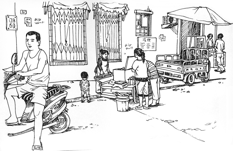 市井小品中性笔随心速写小品练习合集