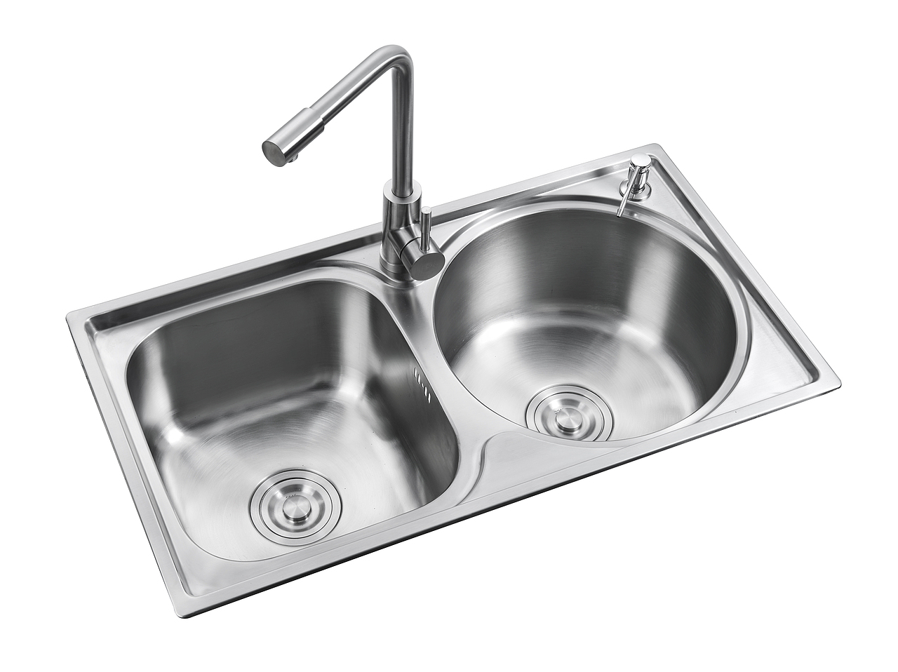 水槽 洗手盆 金属 五金质感白底拍摄