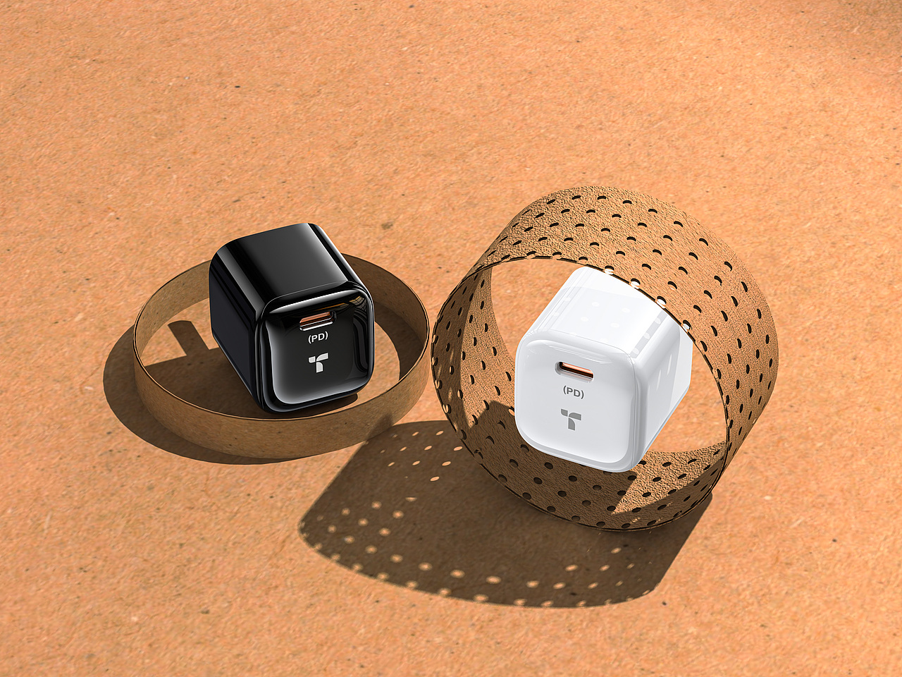 挂脖风扇/数据线/充电头/手机壳/投影仪场景渲染合集