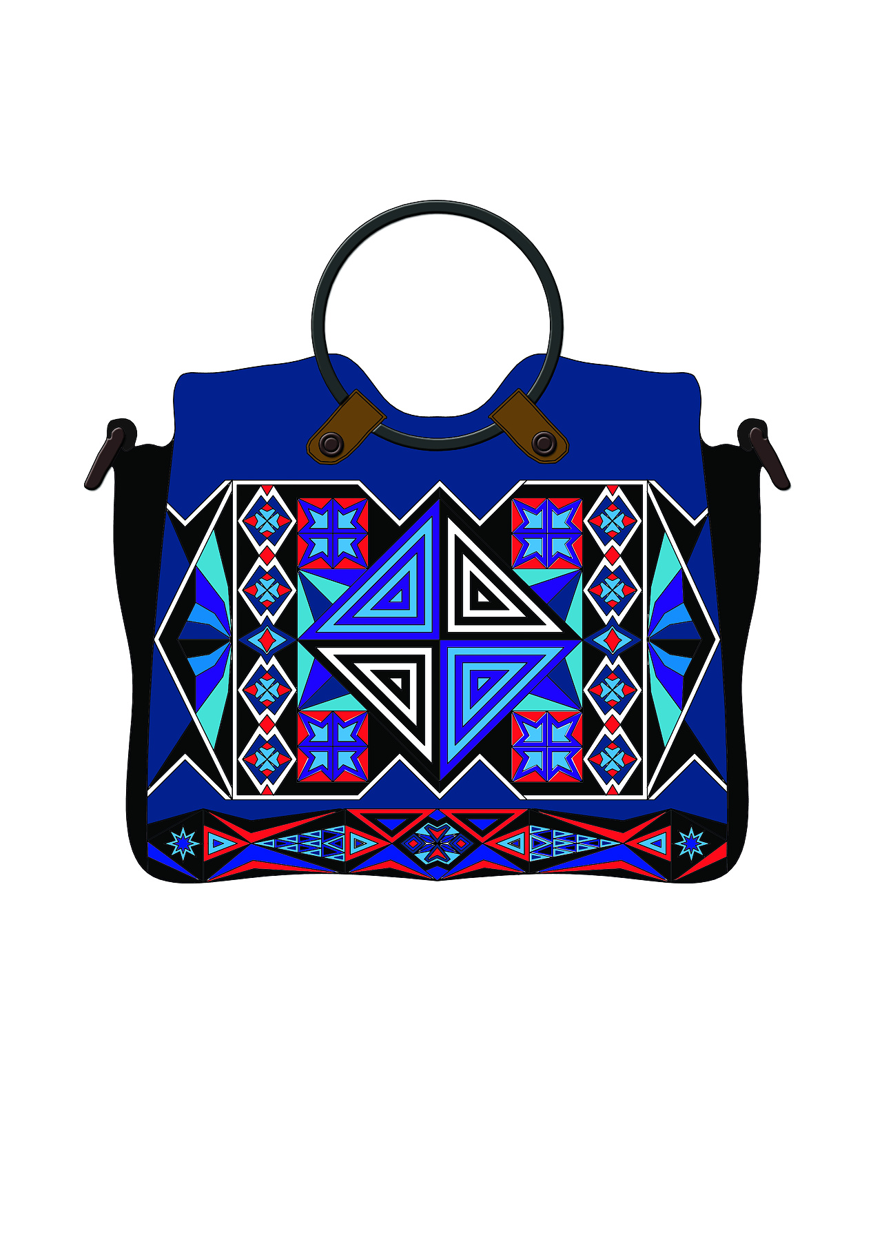 提取苗族服饰图案进行衍生设计