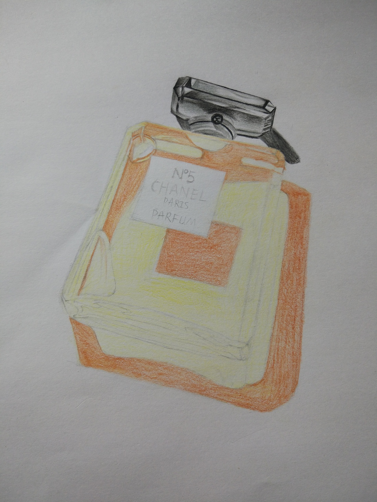 彩铅香奈儿5号香水