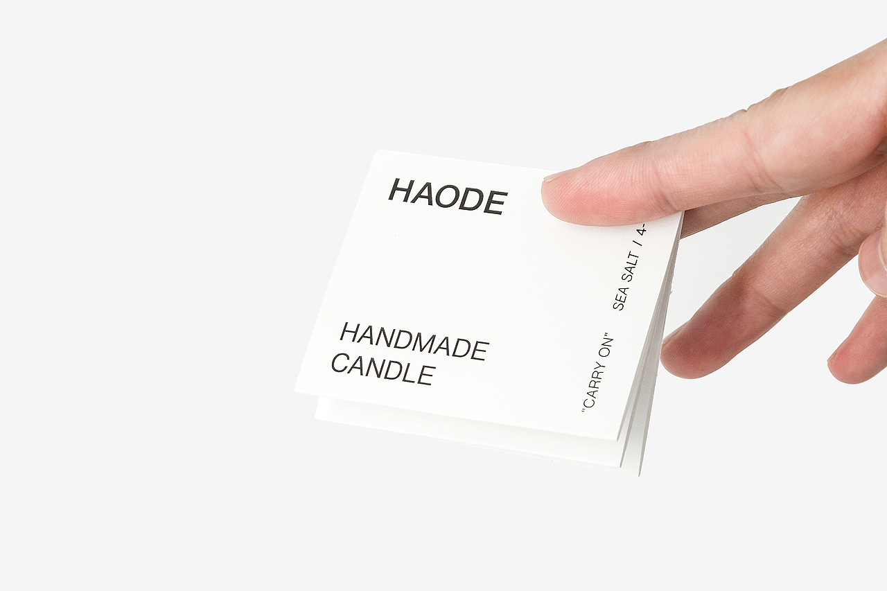 “HAODE”  HANDMADE CANDLE PACKAGE DESIGN