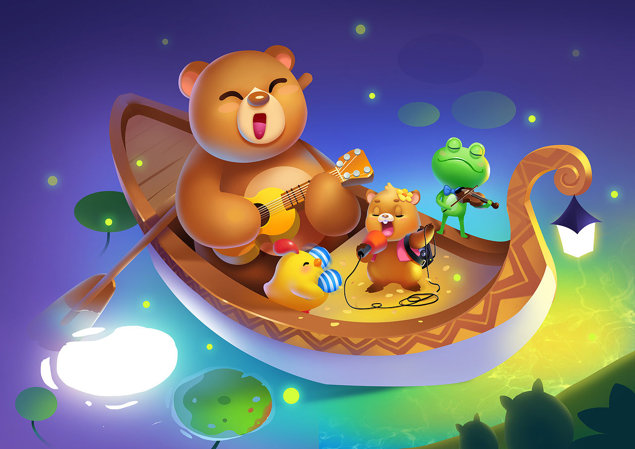 花瓣乐元素Q版插画师比赛作品（图ZMTQ2NDU3OTAw） - 儿童插画 - 站酷设计师木堂丸子原创素材 - 站酷ZCOOL