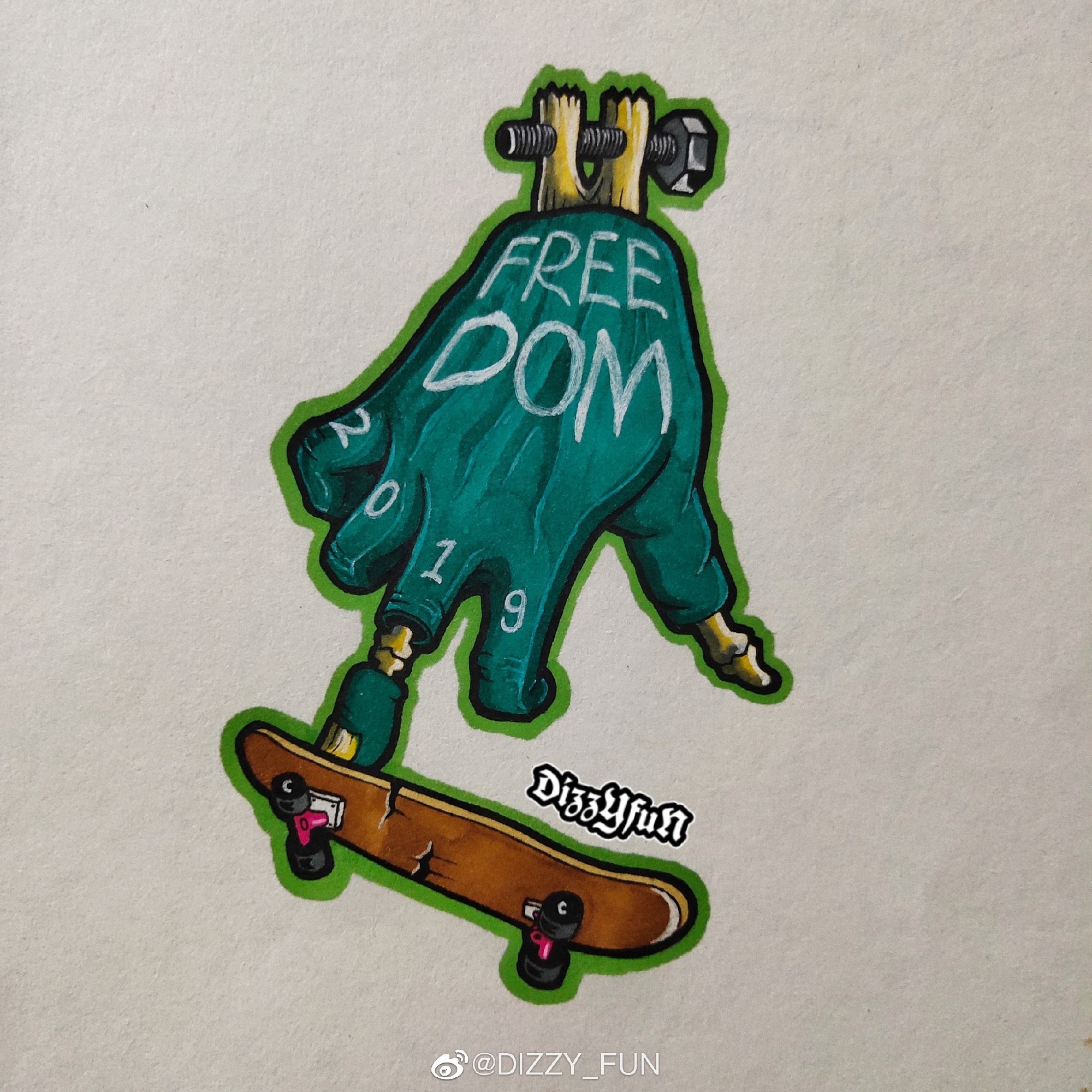 给滑手设计的稿子[纹身手稿创作]