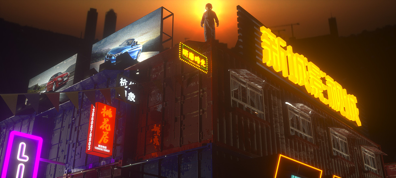 C4D集装箱城市视频临摹制作（图ZMjA1NDY3NjM2） - 短片 - 站酷设计师LianXS原创素材 - 站酷ZCOOL