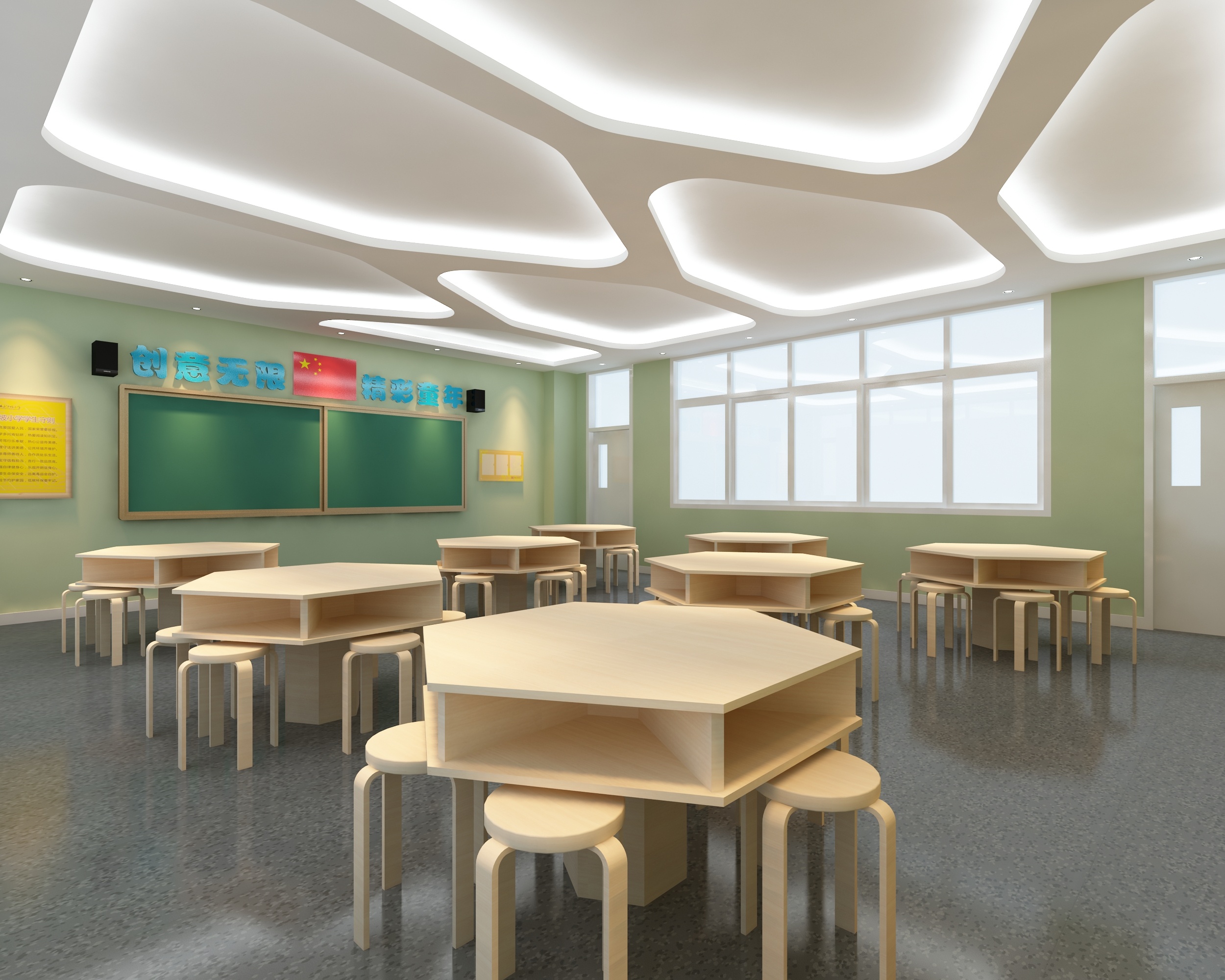 沙画教室 创客教室