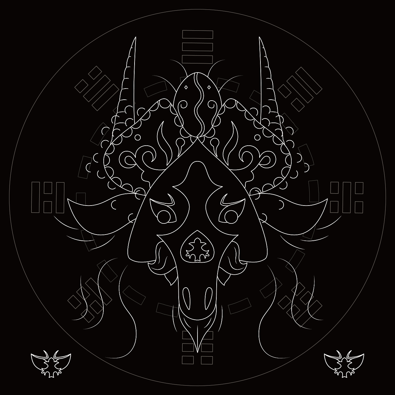 《山海经异兽·戊辰》（图ZMjgzOTU2MTY0） - 创作习作 - 站酷设计师一米九插画原创素材 - 站酷ZCOOL