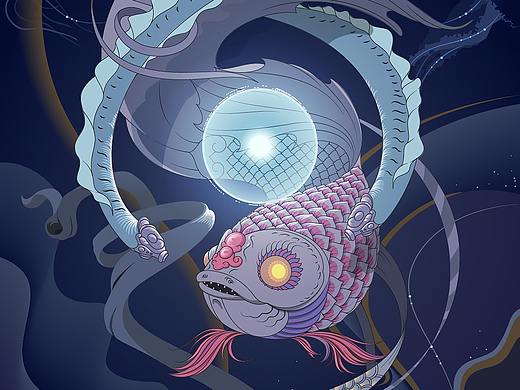 插畫練習(xí)大魚（個(gè)人主頁(yè)-ZMjU4OTA3ODA=） - 創(chuàng)作習(xí)作 - 站酷設(shè)計(jì)師斯坦森杜原創(chuàng)素材 - 站酷ZCOOL