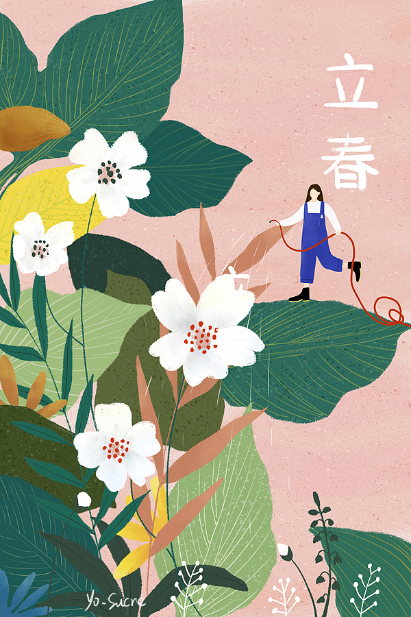 二十四节气（图ZMjYyOTQ0ODY4） - 艺术插画 - 站酷设计师yo_sucre原创素材 - 站酷ZCOOL