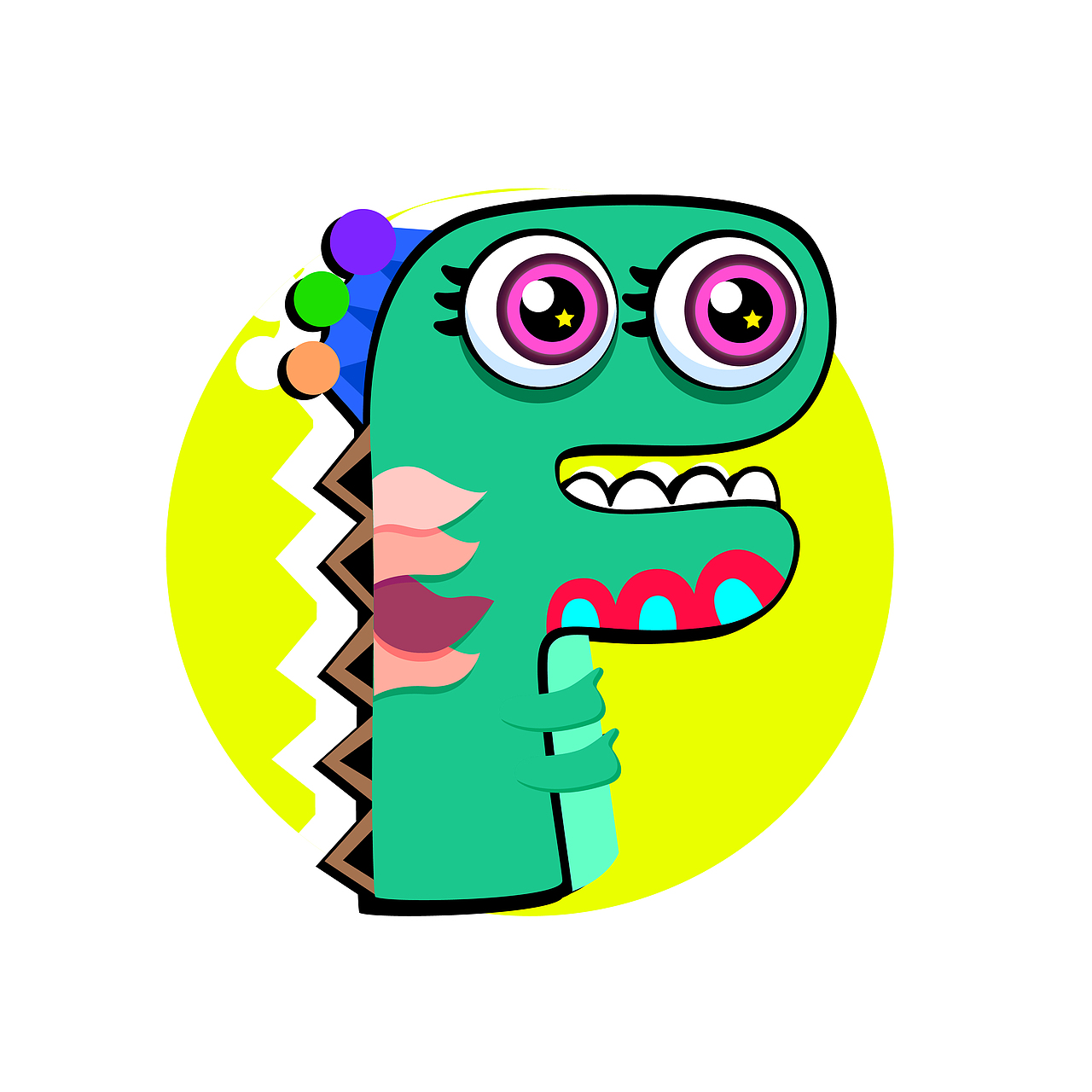 字母小怪兽（图ZMjg3NzgzNTky） - 图案 - 站酷设计师三AJIN原创素材 - 站酷ZCOOL