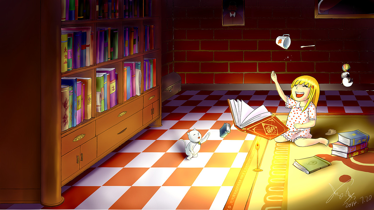 凯瑟琳与爷爷的魔法书