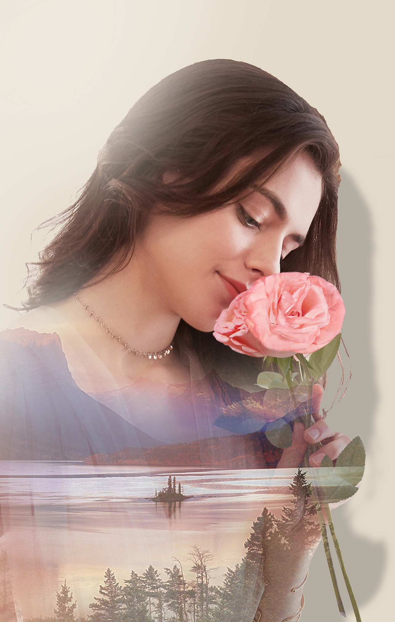 二次曝光风格人物海报