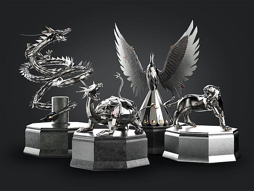 中国四大神兽手办