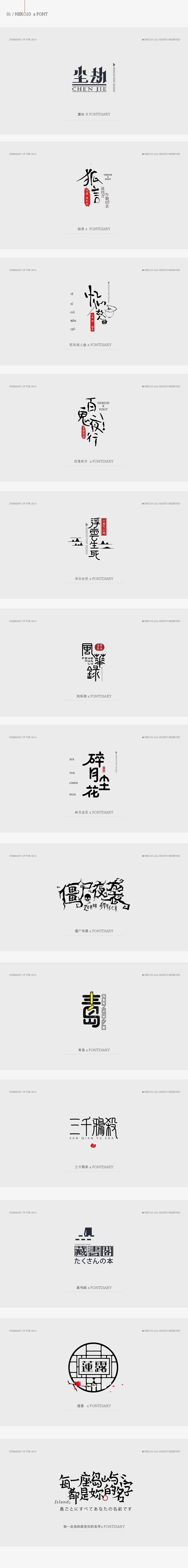 2016字&图 年终总结 |NEKO33