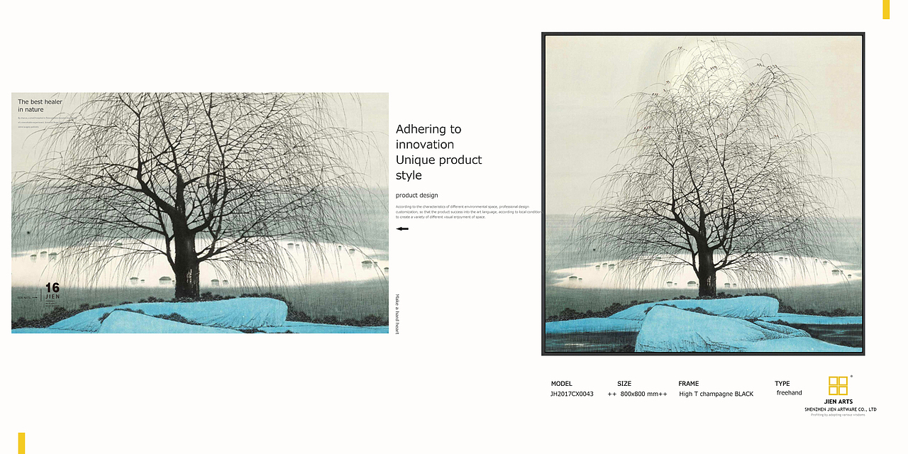 #新中式##装饰画##软装搭配##墙面挂画##酒店会所#（图ZOTI4MDg2NTI=） - 绘画 - 站酷设计师集恒工艺实物画原创素材 - 站酷ZCOOL