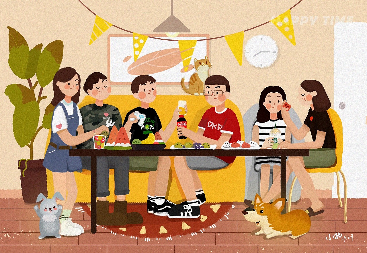 饭太稀·风格插画