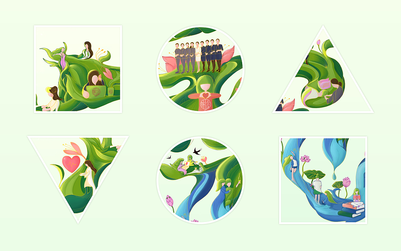 家服务插画（图ZMTYwODk5MTY4） - 商业插画 - 站酷设计师Fu小蝠原创素材 - 站酷ZCOOL