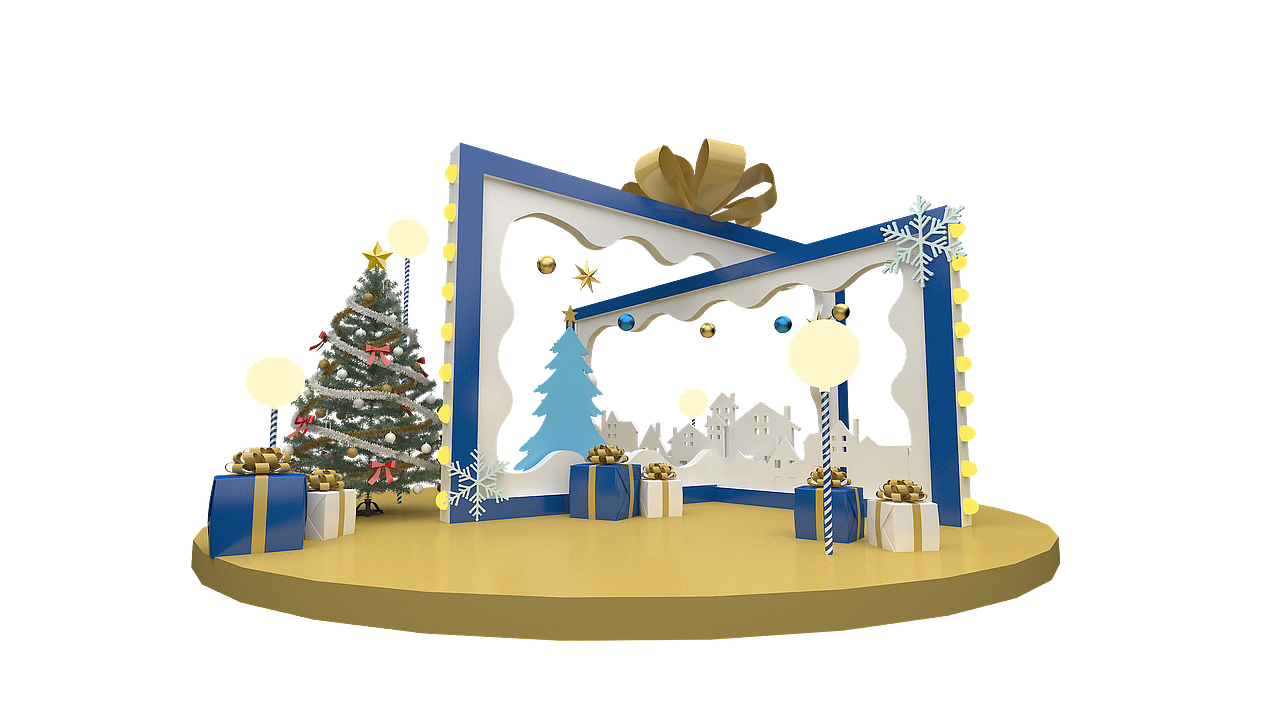 圣诞美陈（图ZMjM2Mjc3MjY0） - 场景 - 站酷设计师刀疤杰原创素材 - 站酷ZCOOL