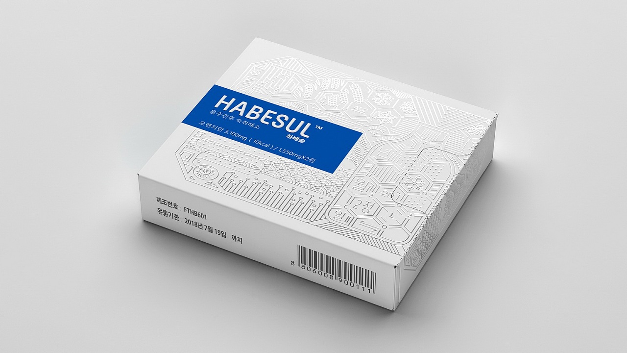 韩国解酒糖《韩贝舒》包装设计