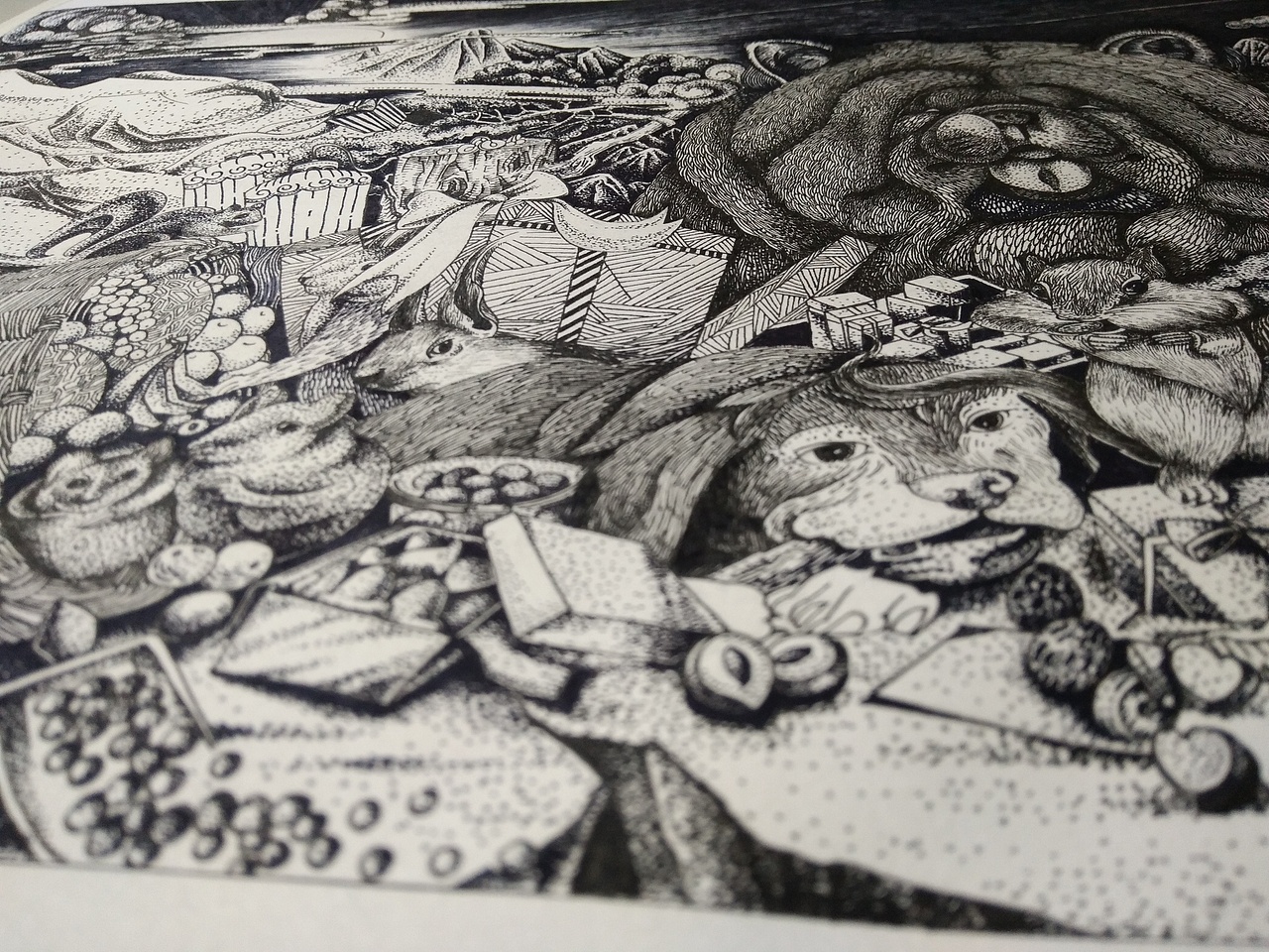 狗年 新年愿望-吃不胖（图ZMTA1MTY0ODE2） - 艺术插画 - 站酷设计师莲渔原创素材 - 站酷ZCOOL