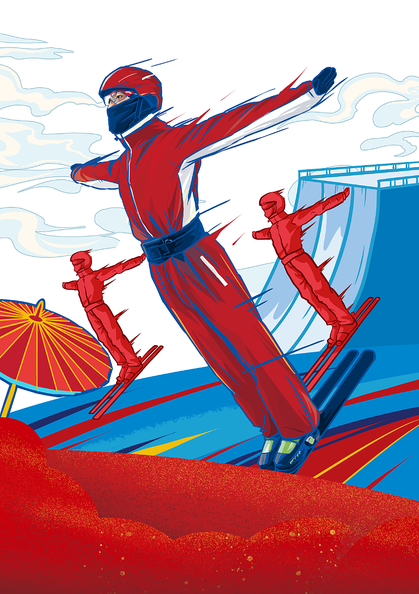 伊利2022北京冬奥会牛奶冬奥特别款插画包装设计（图ZMjg5Njc4Mjg0） - 商业插画 - 站酷设计师AceBang原创素材 - 站酷ZCOOL