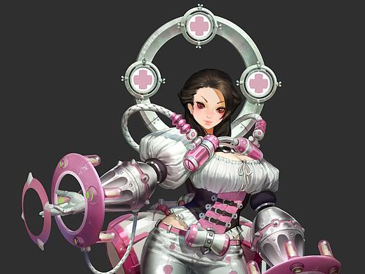 护士-原画过程分享