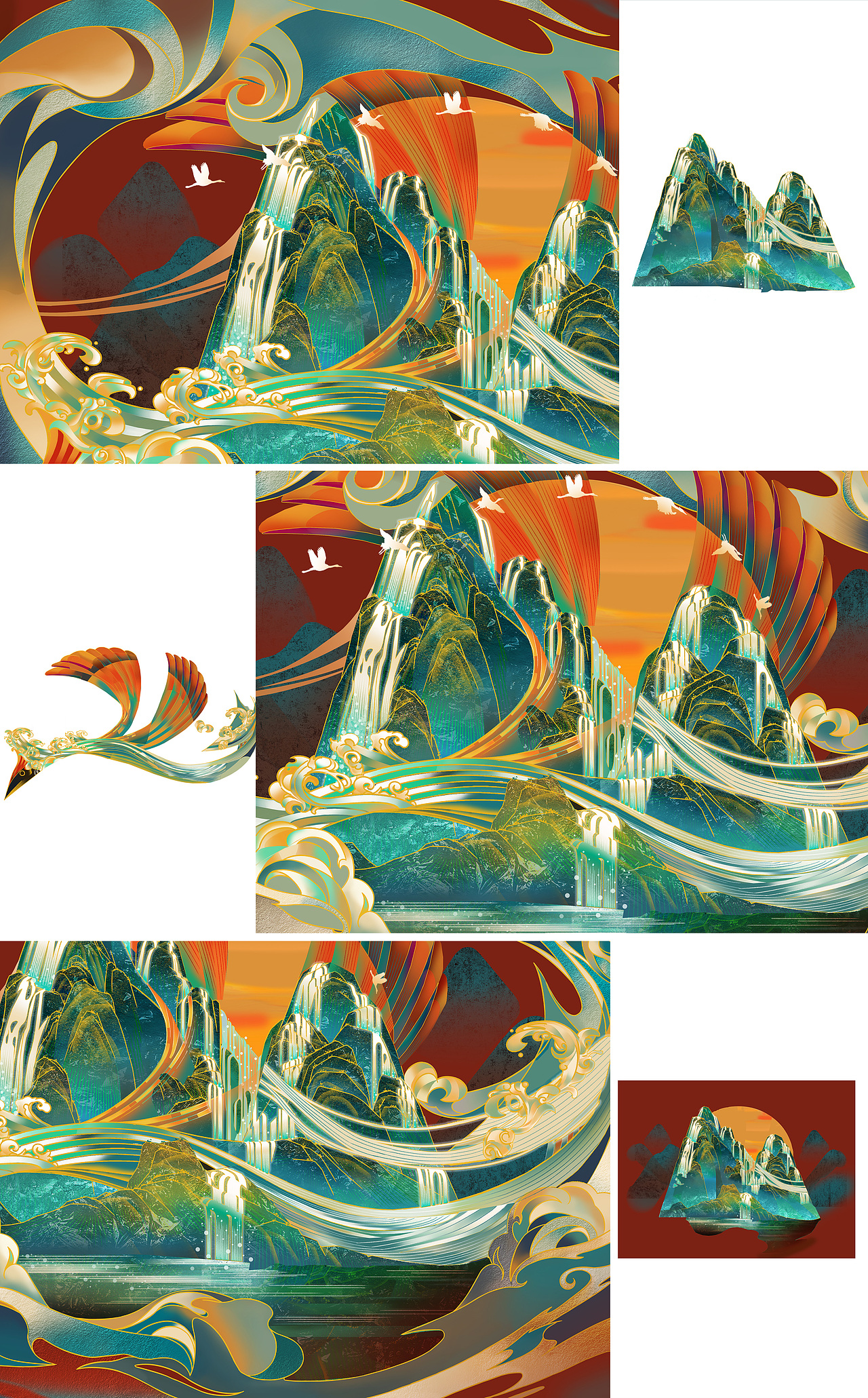 山海集沉浸游戏插画二（图ZMjU0NjA4NjY0） - 商业插画 - 站酷设计师沃特源之助原创素材 - 站酷ZCOOL