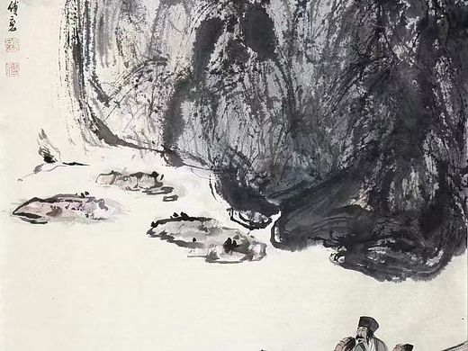 赤壁怀古100x69cm——傅云石作品