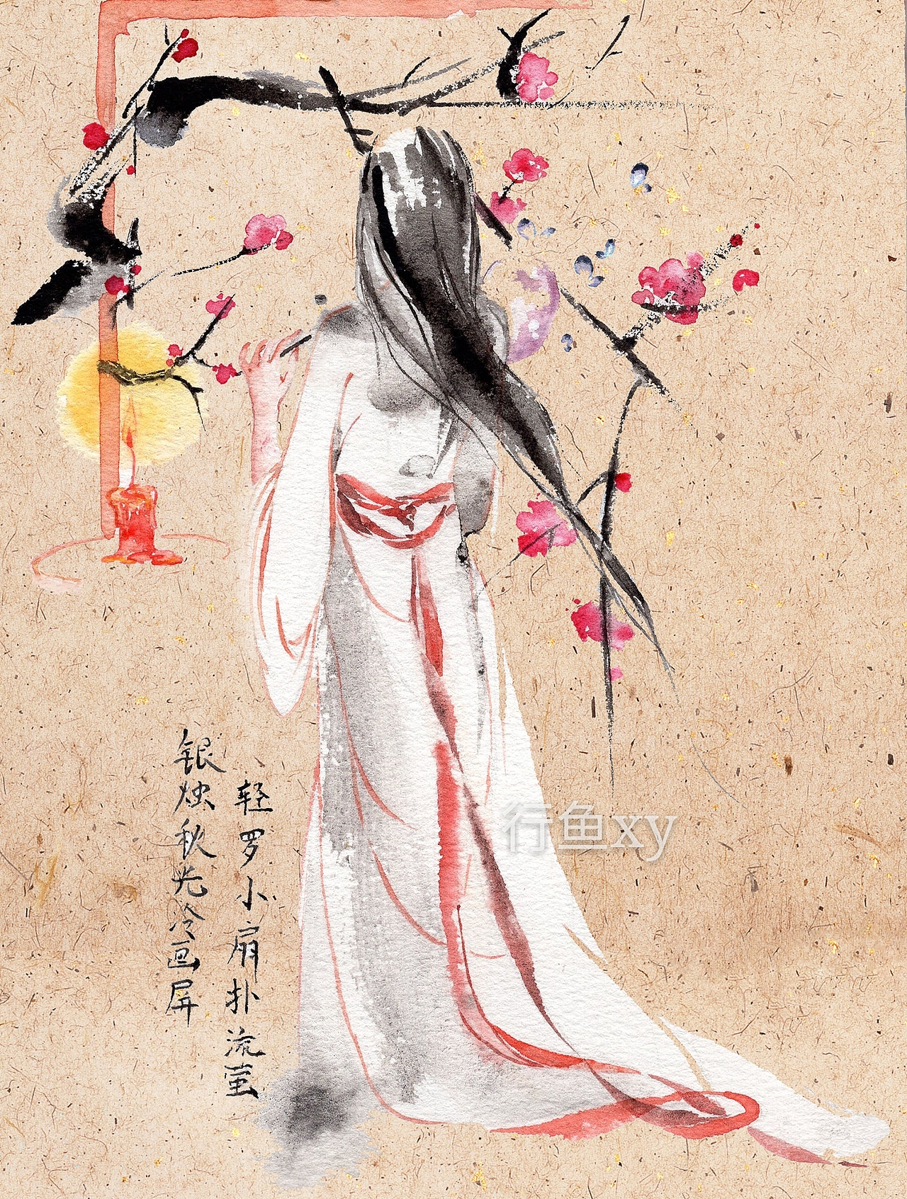 诗画练习 将文字描绘成画面 训练自己的想象和构图能力（图ZOTI5OTE5MTI=） - 商业插画 - 站酷设计师行鱼xy原创素材 - 站酷ZCOOL