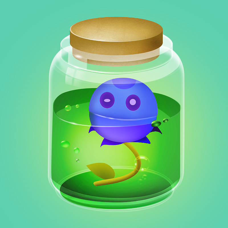 清新透明 许愿瓶 梦幻少女心