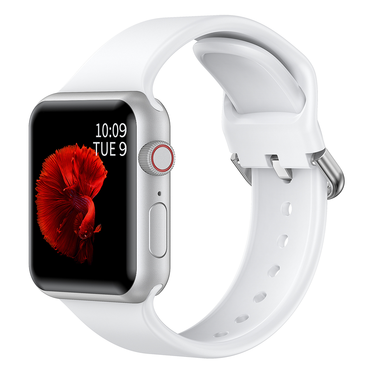 苹果纯色D扣硅胶建模渲染 亚马逊套图