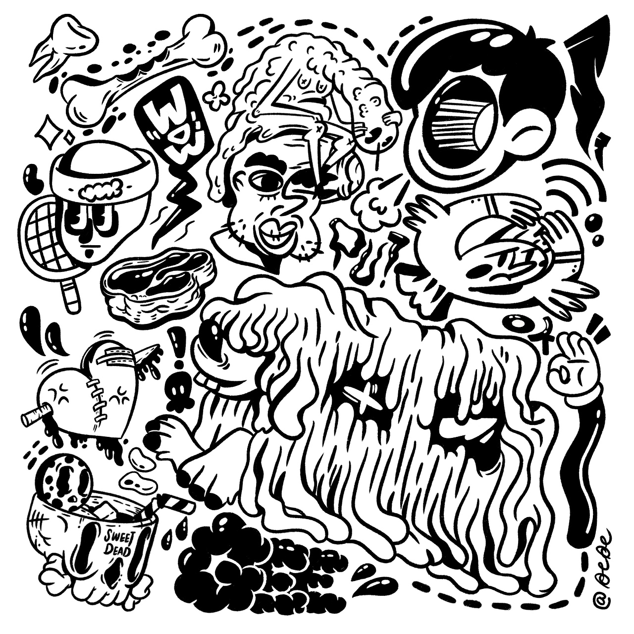 原创创意插画系列 | 随性涂鸦涂鸦各位可爱