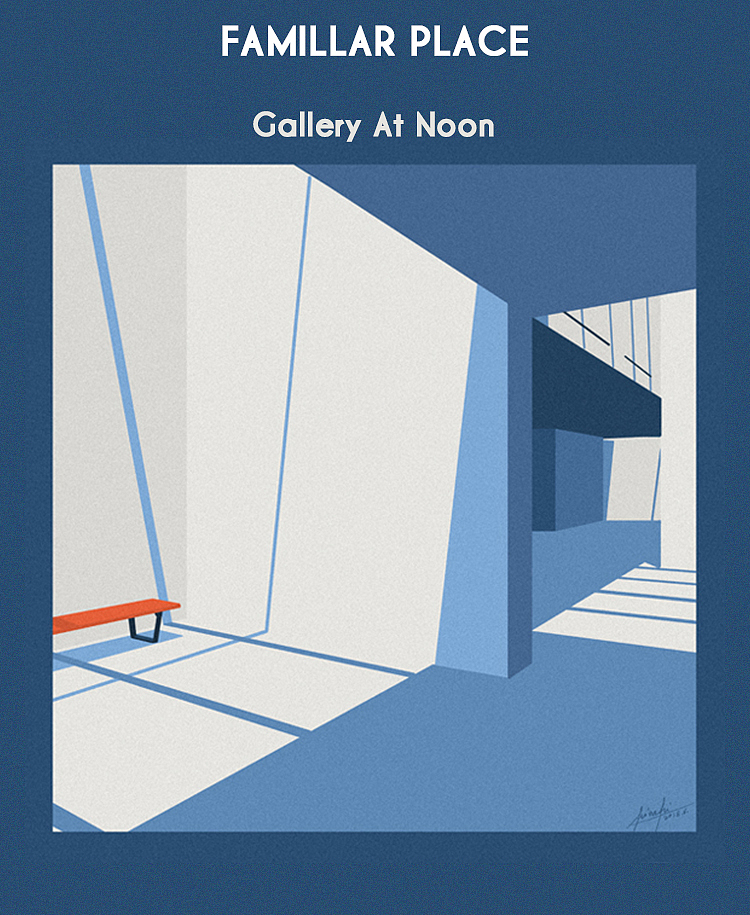 Gallery At Noon
【正午下的画廊】<br>喜欢去画廊的人是否会在大中午坐在一张凳子上看着被阳光照过后留下的阴影?其实它们本身就是一副美腻的画。