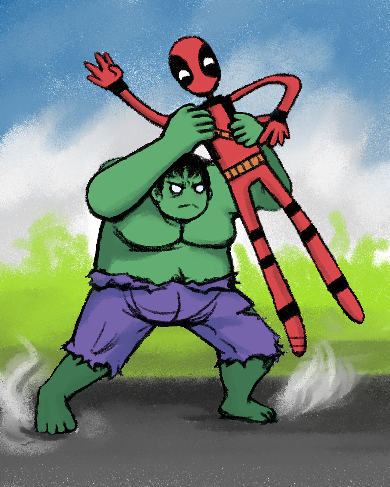 【q版】美漫英雄|插画|创作习作|阿森队长 - 原创作品 - 站酷 (zcool)