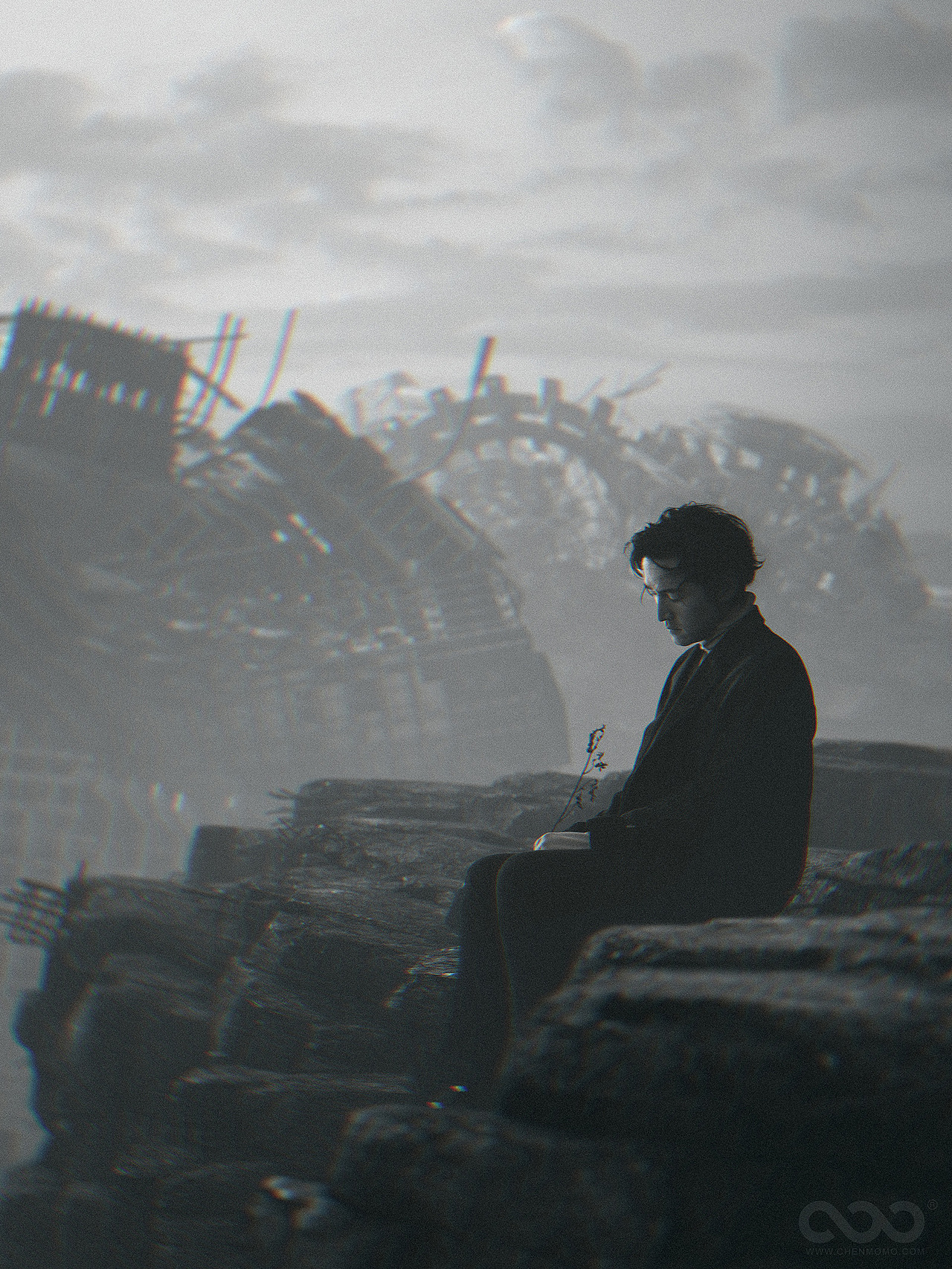 给胡歌拍的一组环保公益片