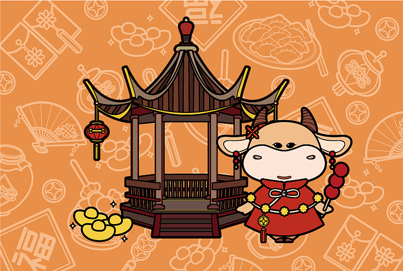 牛年ip吉祥物形象设计-好运牛