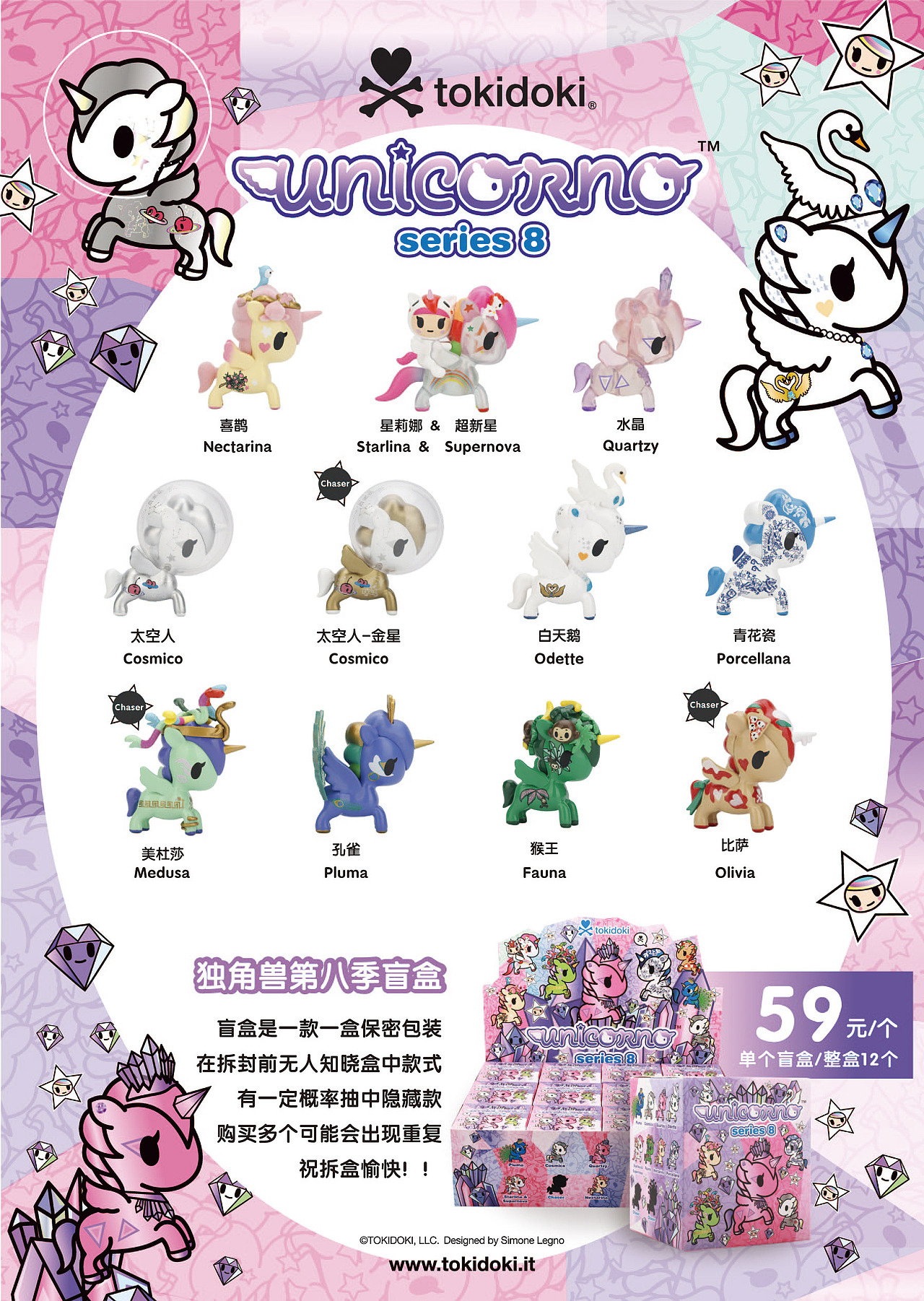 独角兽家族第八代盲盒摄影