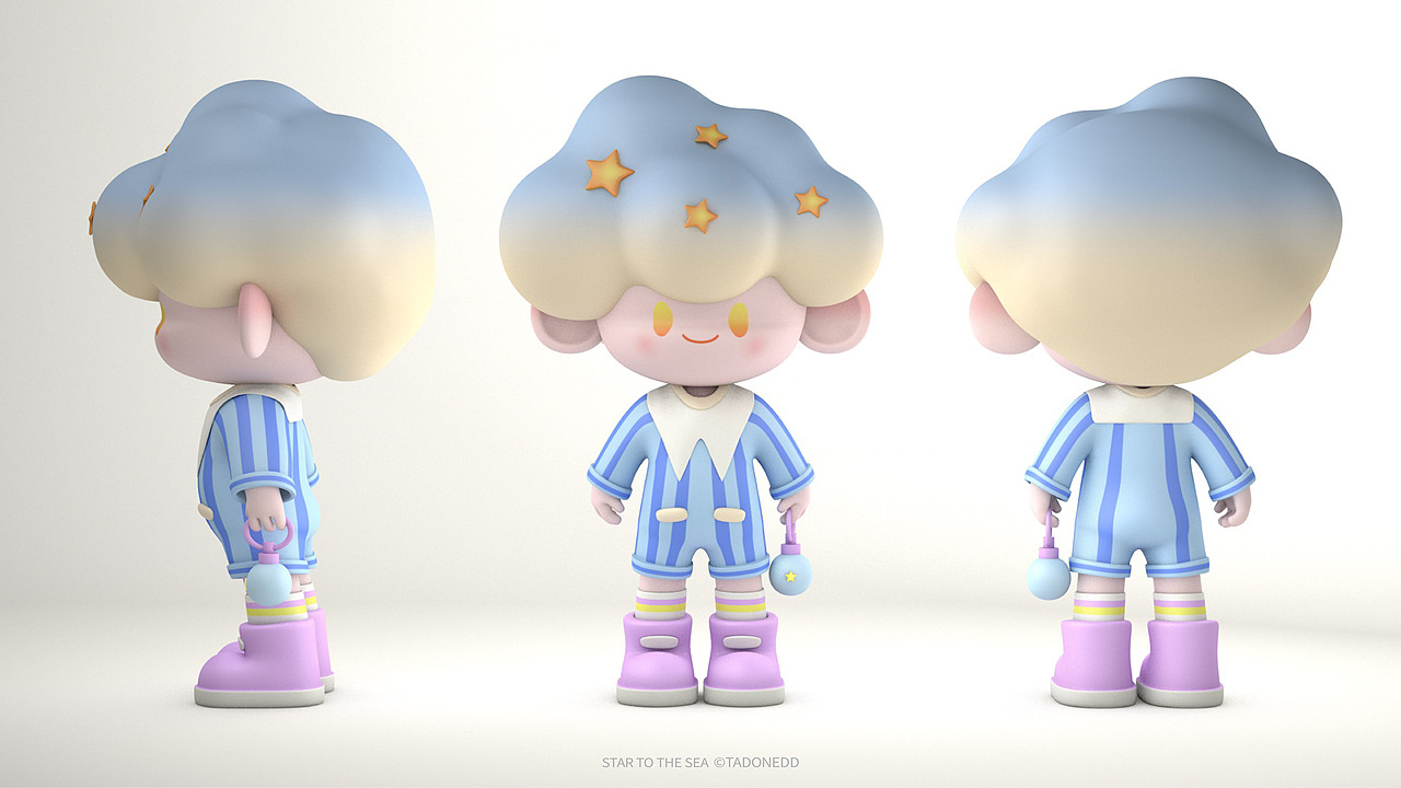 星星入海｜原创潮玩设计（图ZMjg1NTM0MTky） - IP形象 - 站酷设计师TADONEDD原创素材 - 站酷ZCOOL