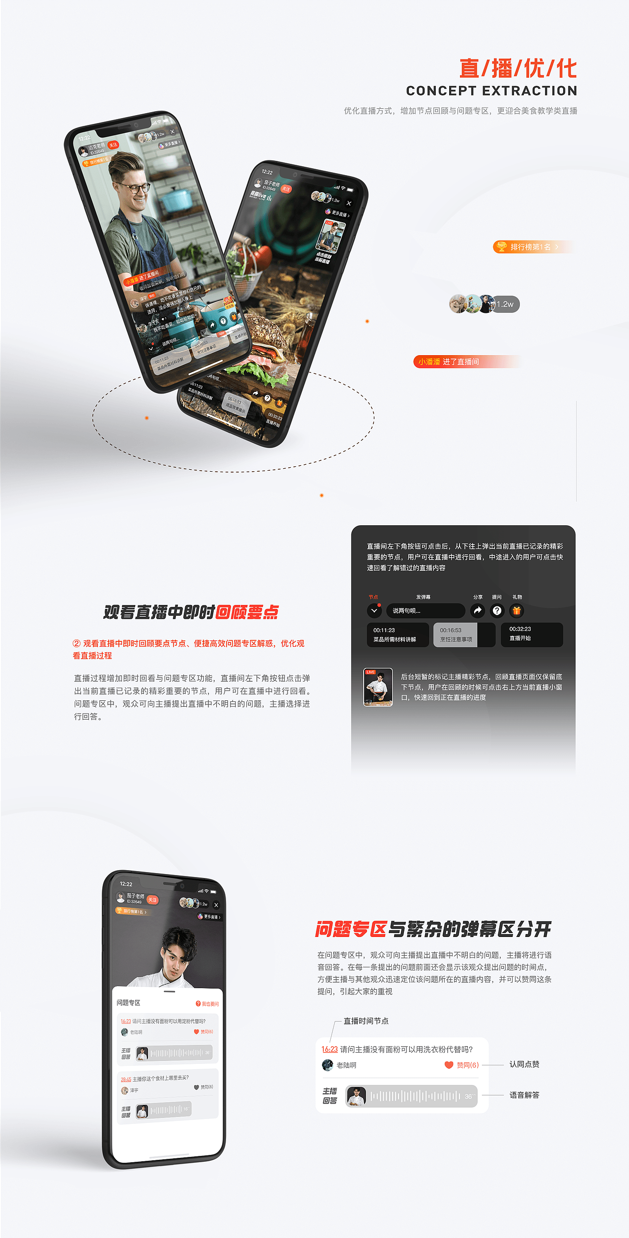 「食趣live」美食直播 - 从0到1对产品的探索之路（图ZMjIyMjk3NzE2） - 交互/UE - 站酷设计师生于左原创素材 - 站酷ZCOOL