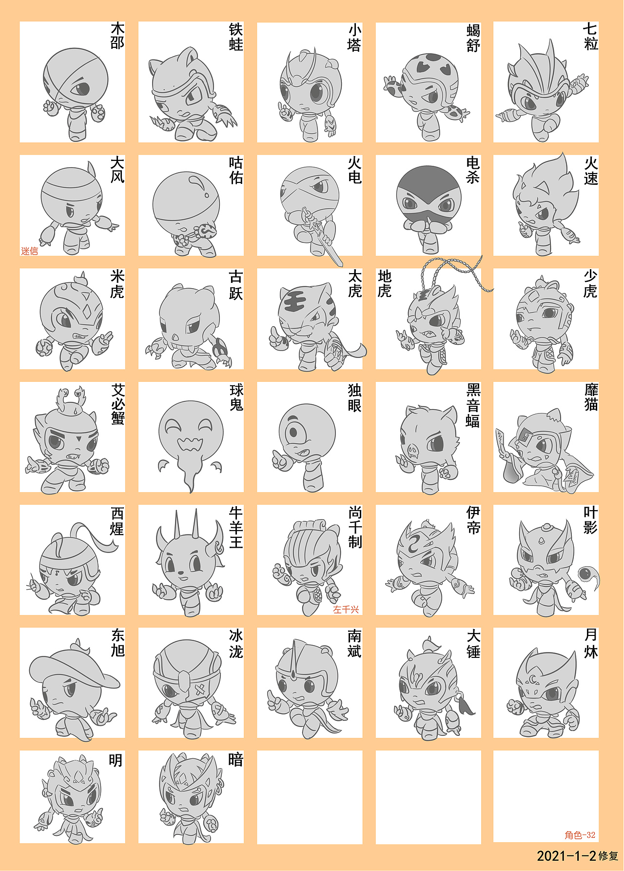 2007—2021（漫画/角色演变史）（图ZMjkyMTIyNDg4） - 短篇/格漫 - 站酷设计师怪袋原创素材 - 站酷ZCOOL